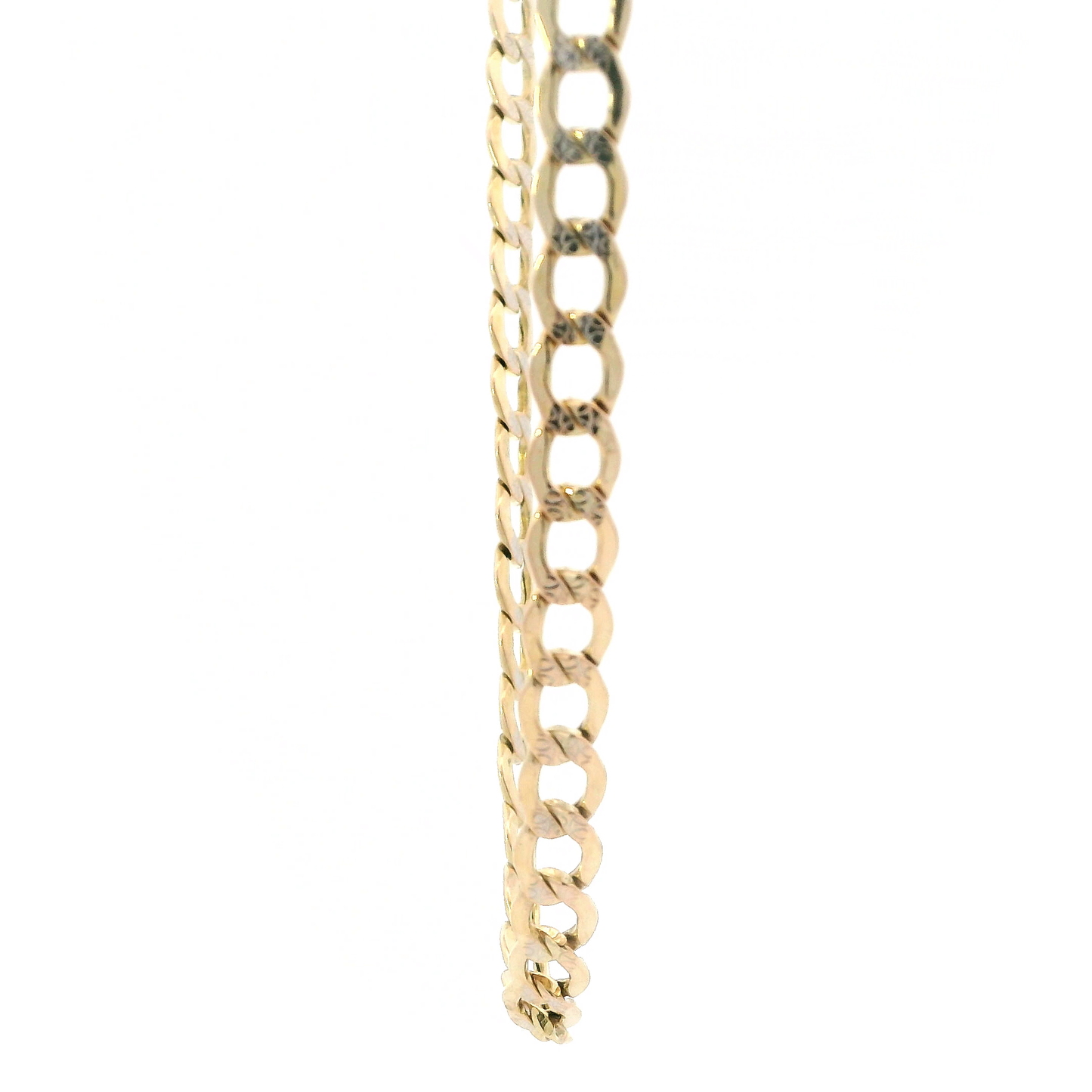 10K Yellow Gold 26.5" Hollow Curb Chain