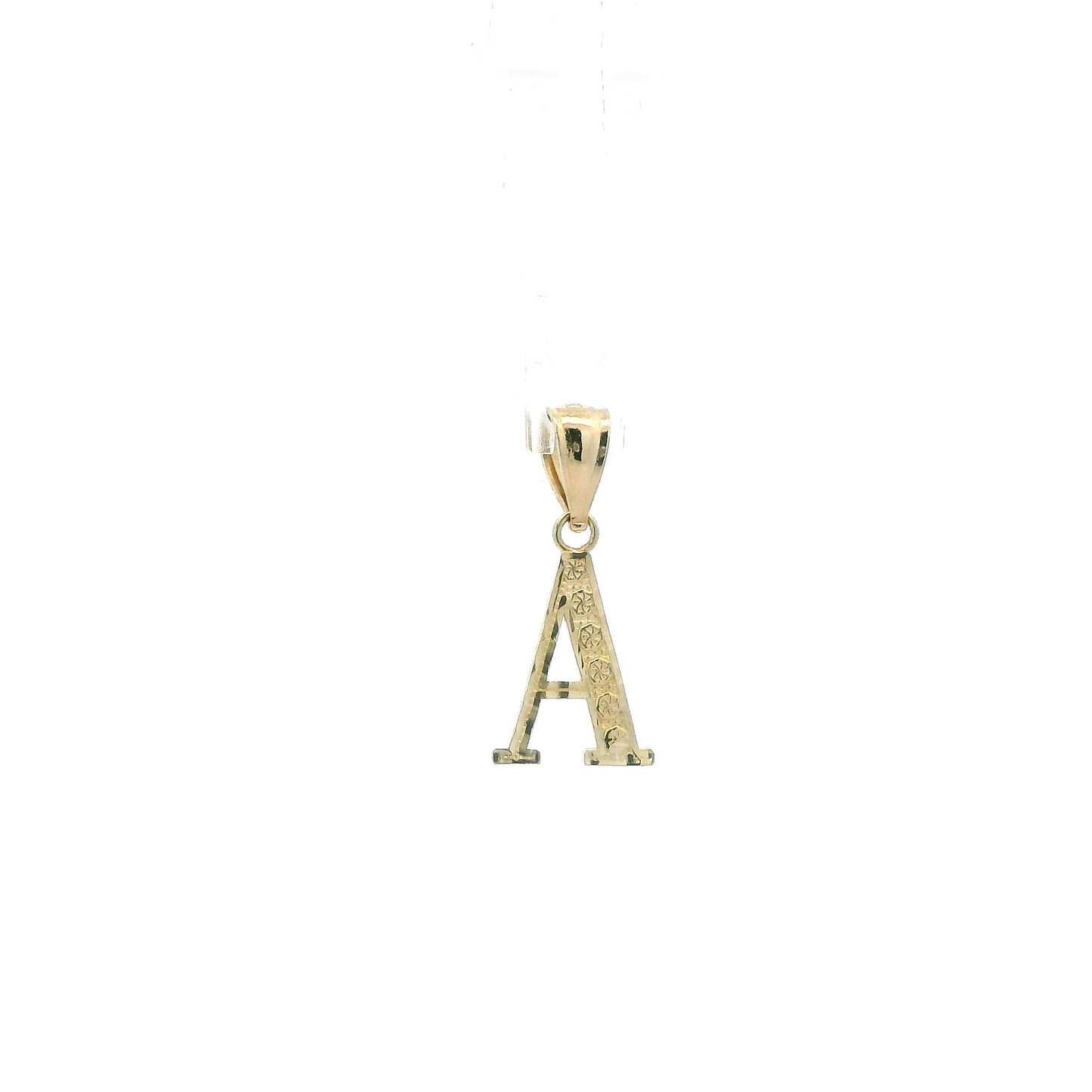 10K Yellow Gold Letter "A" Pendant