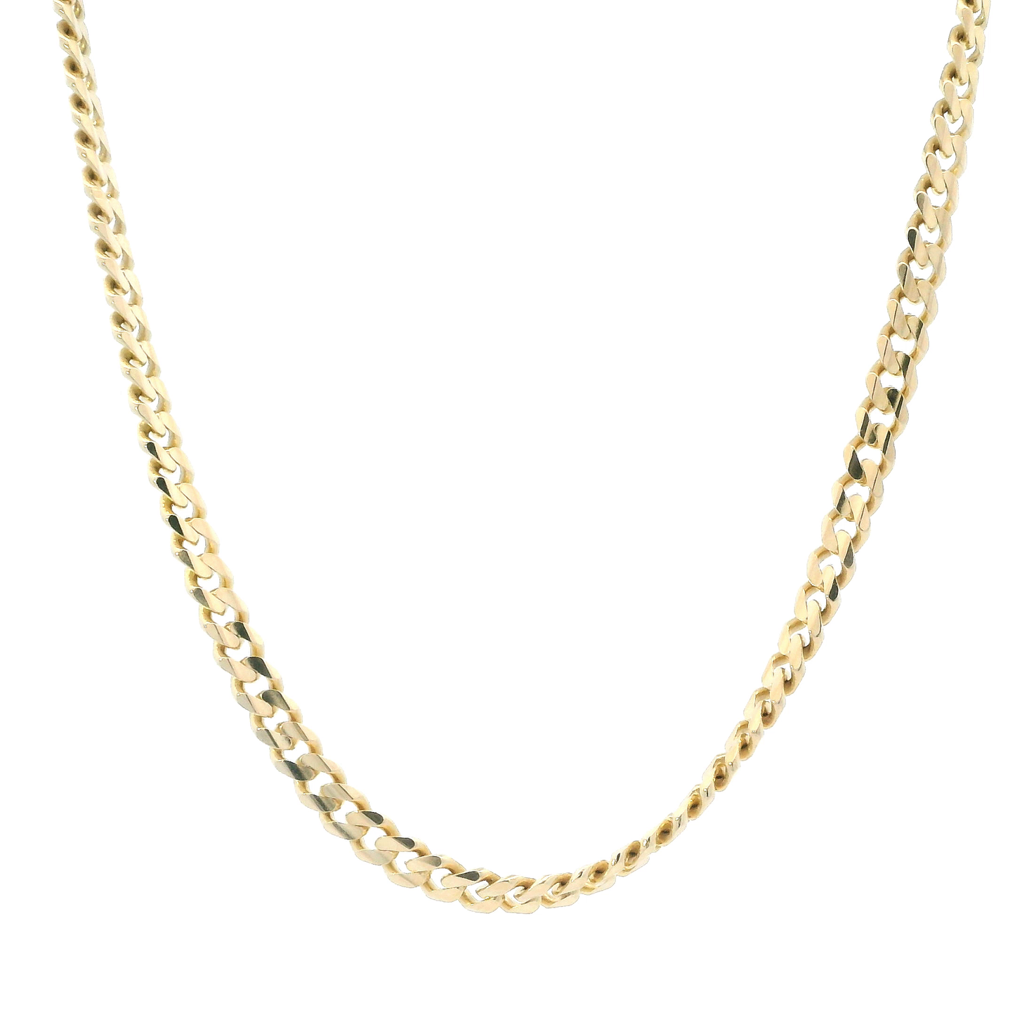 14K Yellow Gold 18.5" Cuban Chain