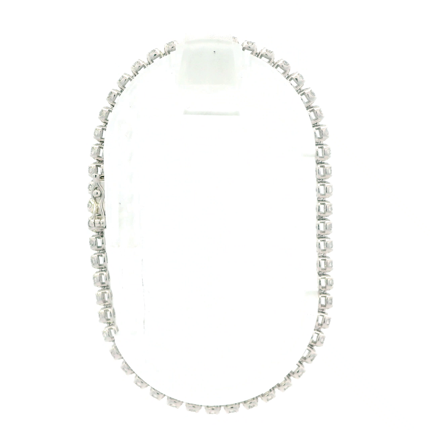 10K White Gold Diamond Tennis Bracelet -1.56ct