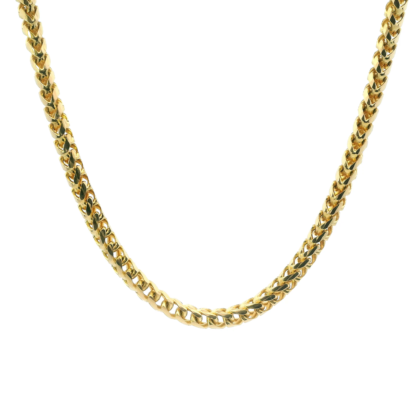 14K Yellow Gold 20" Round Franco Chain