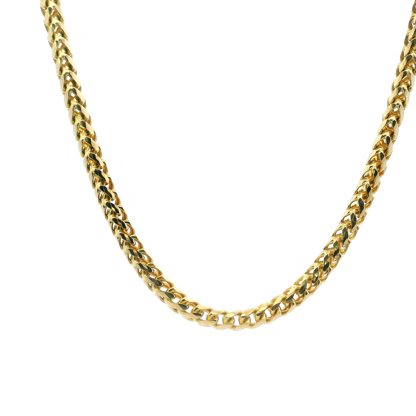 14K Yellow Gold 20" Round Franco Chain