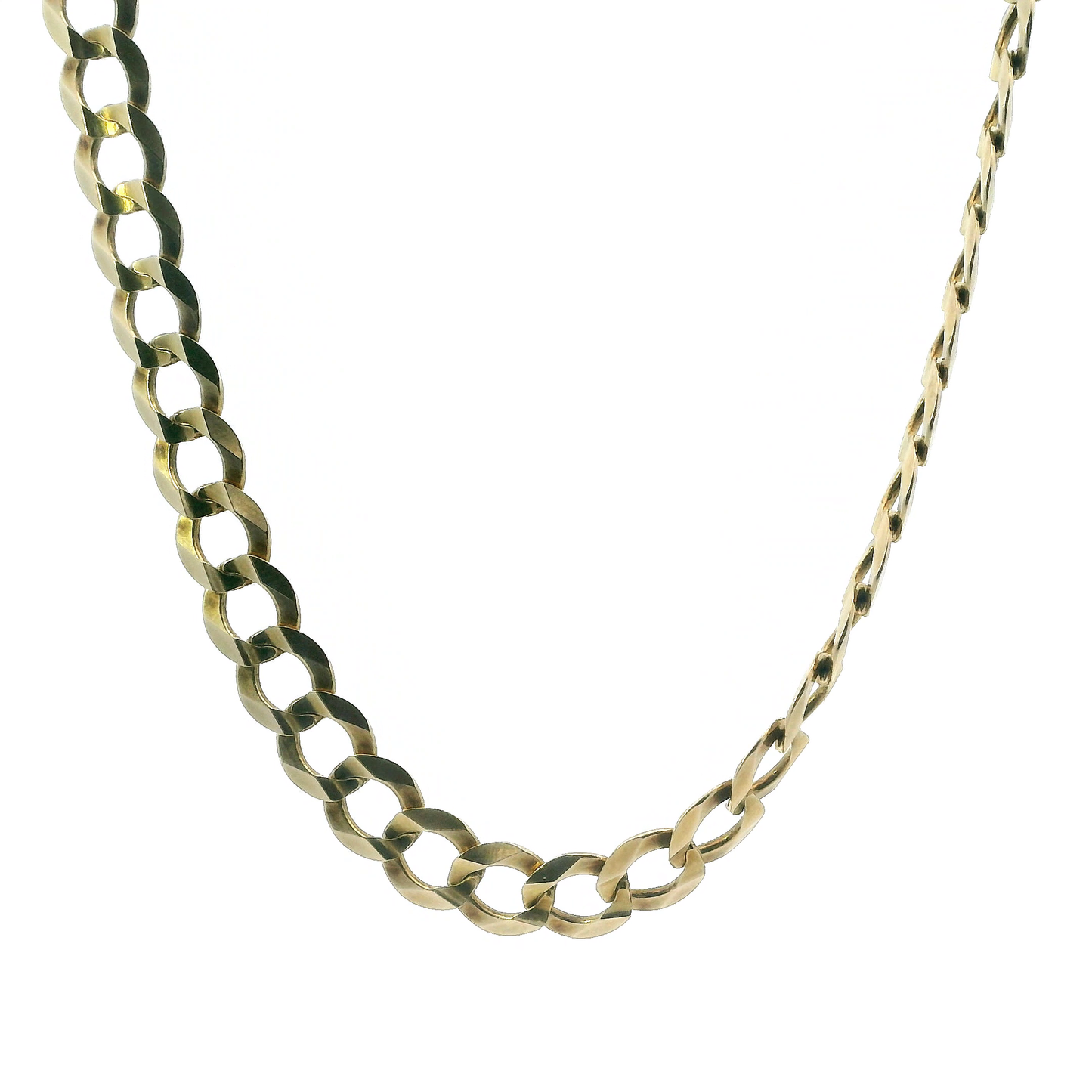 10K Yellow Gold 24" Curb Link Chain