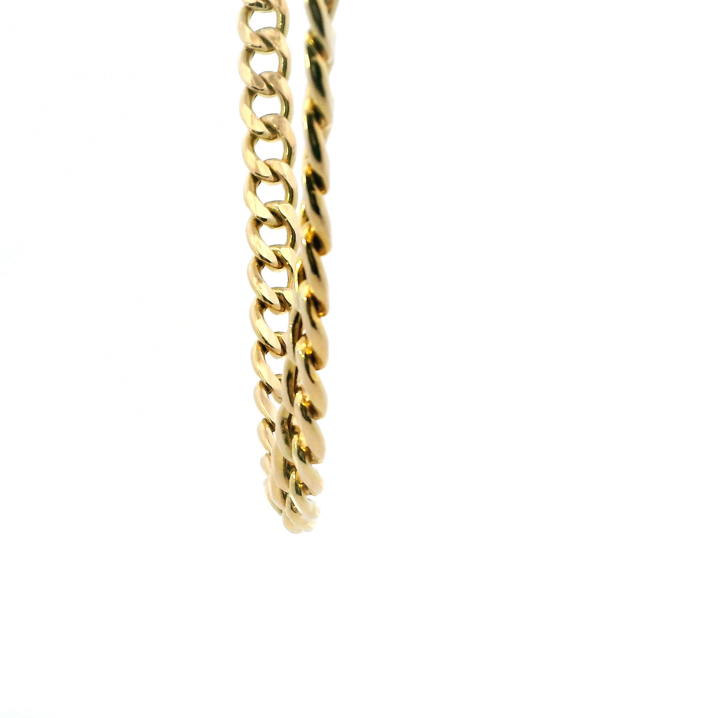 14K Yellow Gold 24" Hollow Curb Chain