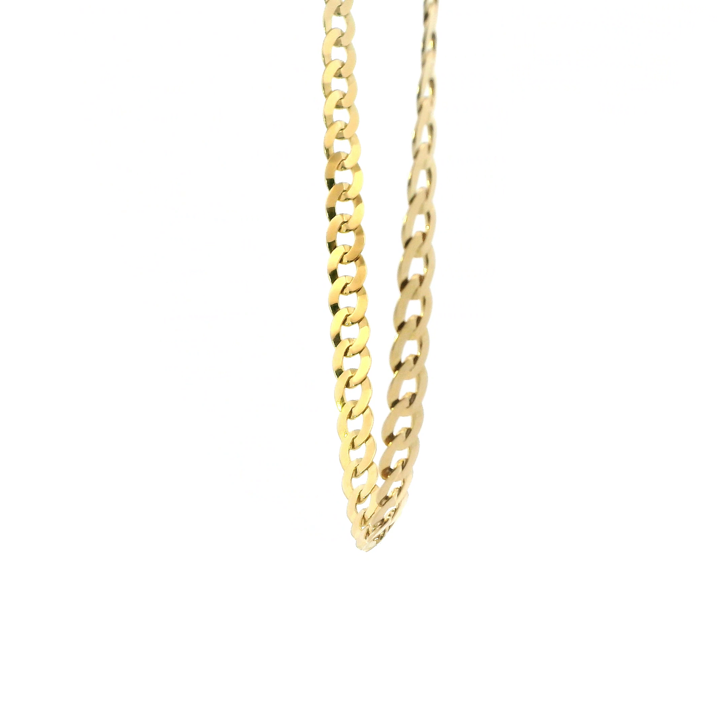18K Yellow Gold 24" Fancy Curb Chain