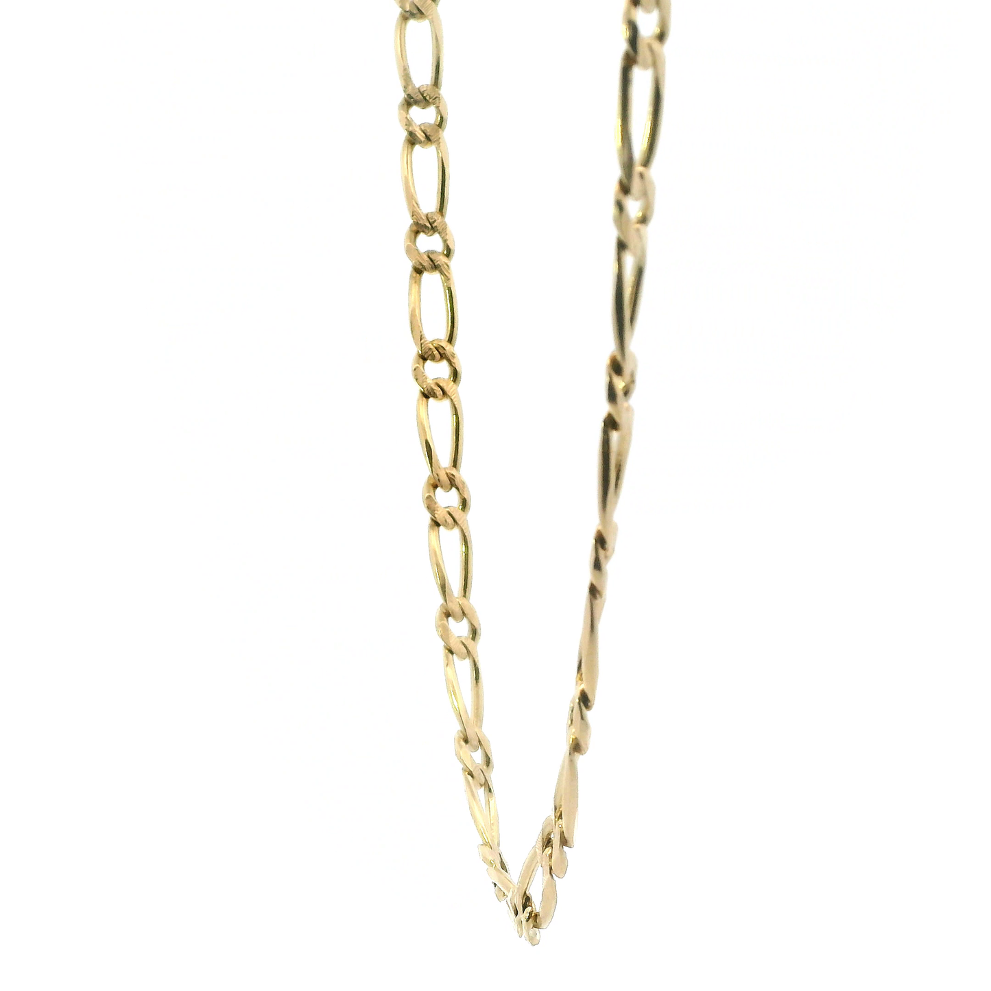 10K Yellow Gold 24" Figaro Chain