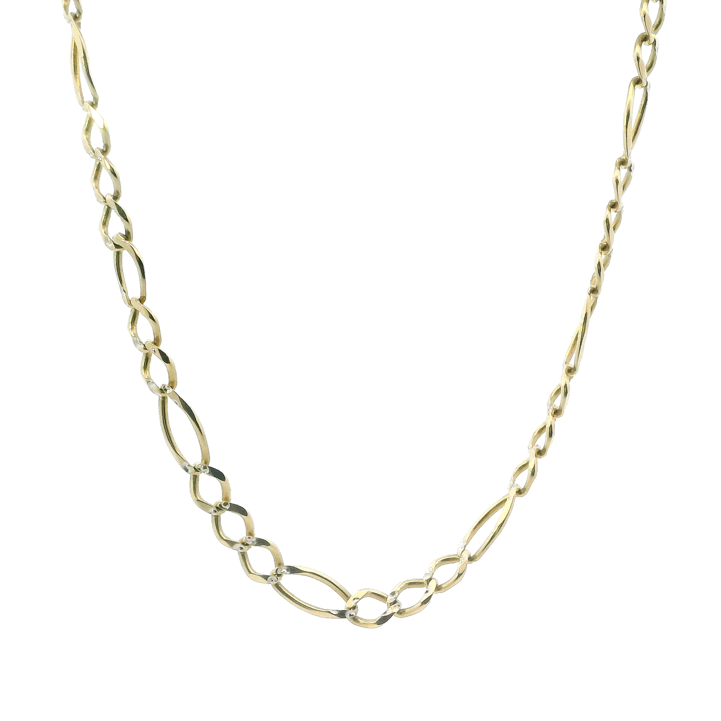 14K Yellow Gold 22" Figaro Chain