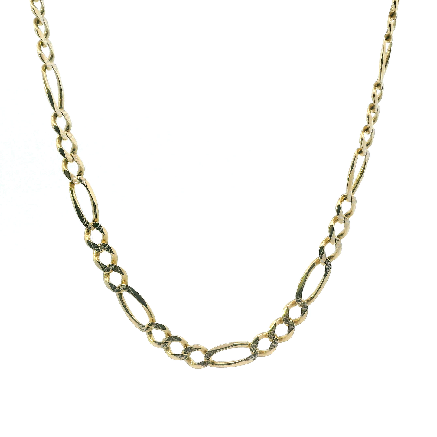 14K Yellow Gold 23" Figaro Chain