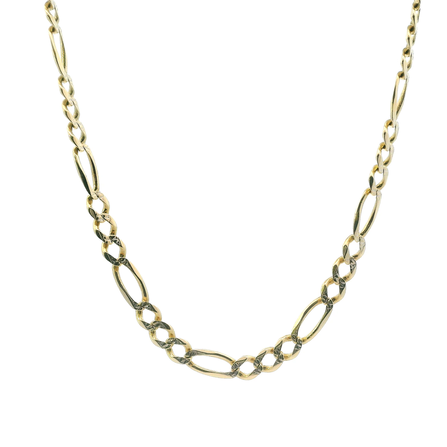 14K Yellow Gold 23" Figaro Chain