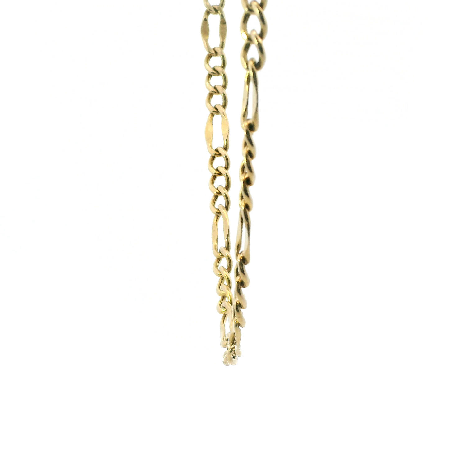 14K Yellow Gold 20" Fancy Figaro Chain