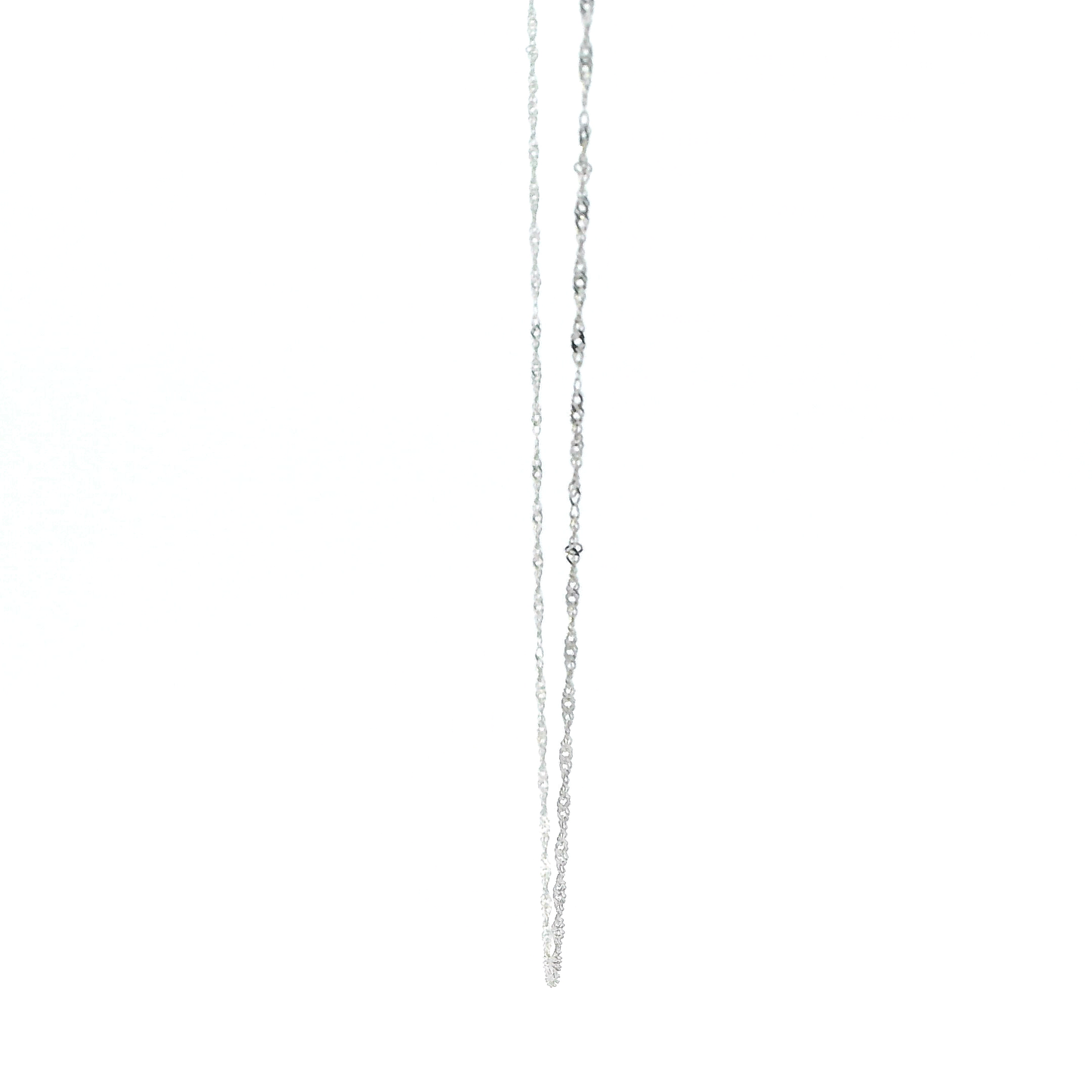 10K White Gold 18" Twisted Chain