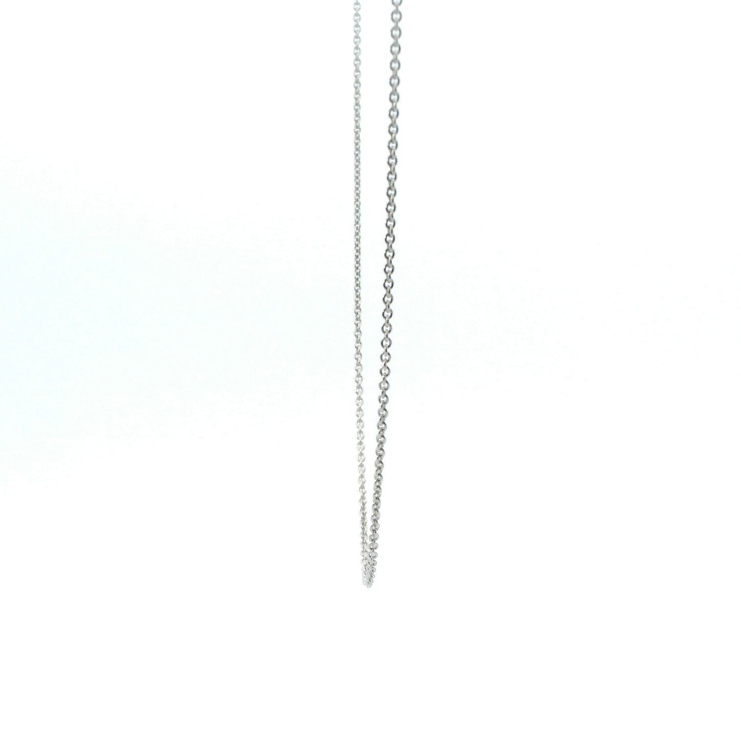 10K White Gold 18" Cable Chain