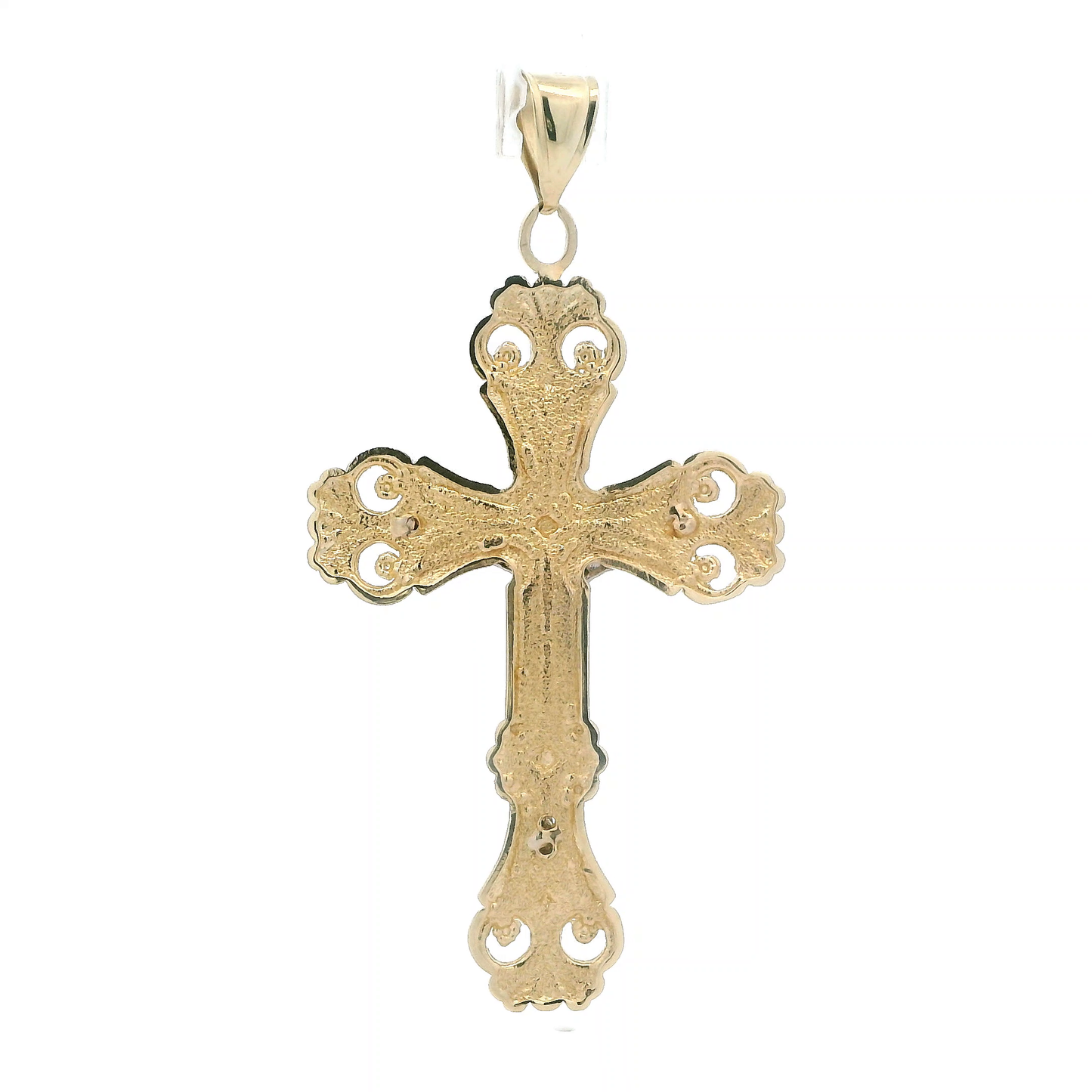 14K Yellow Gold Crucifix Pendant