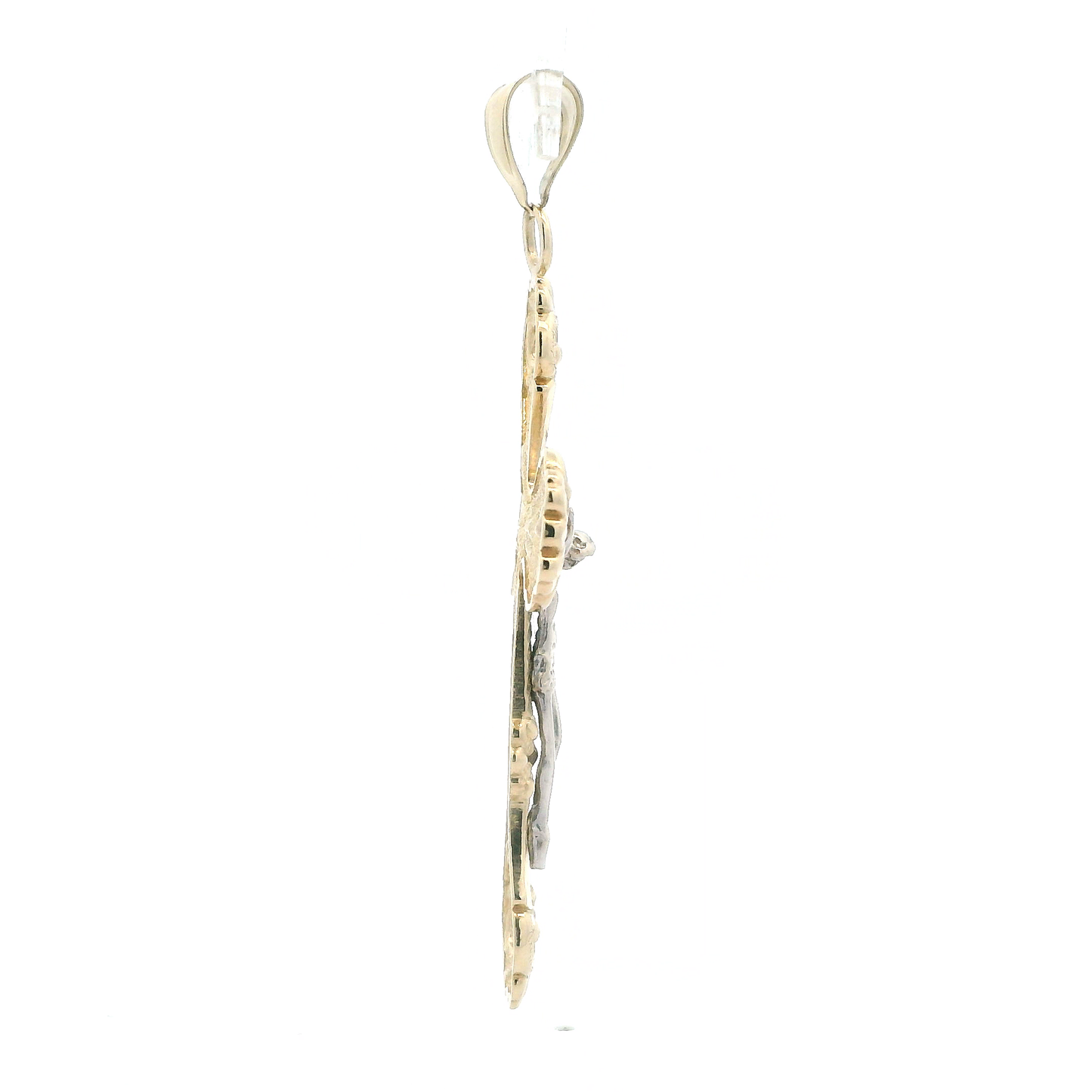 14K Yellow Gold Crucifix Pendant