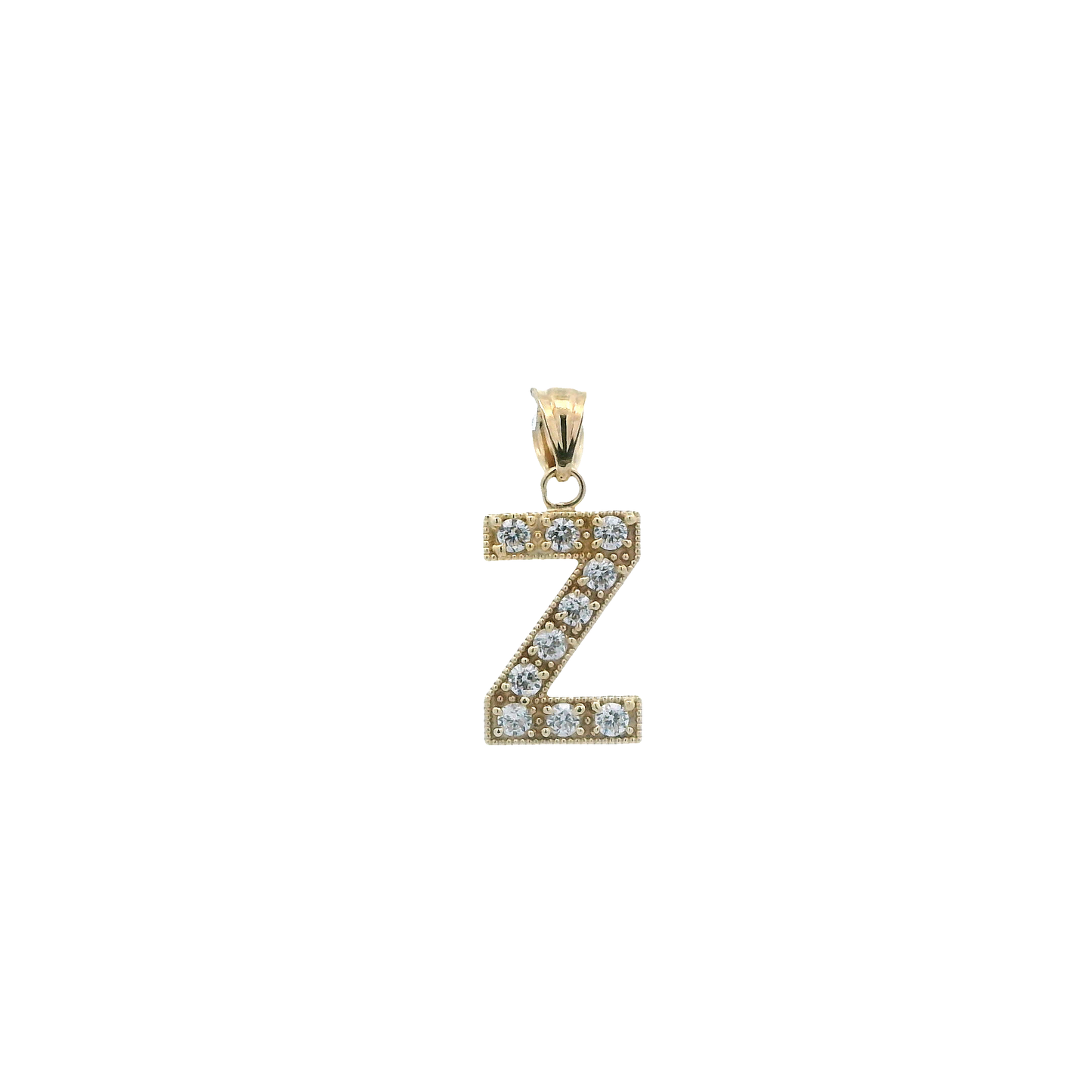 10K Yellow Gold Letter "Z" Pendant