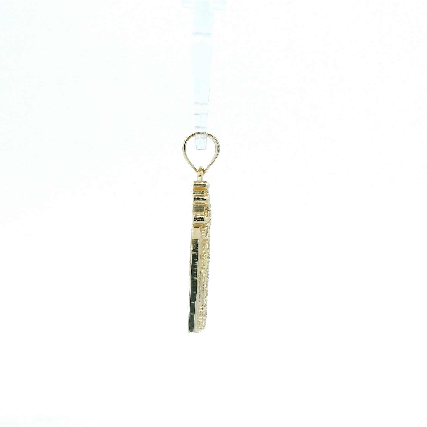10K Yellow Gold Letter "P" Crown Pendant