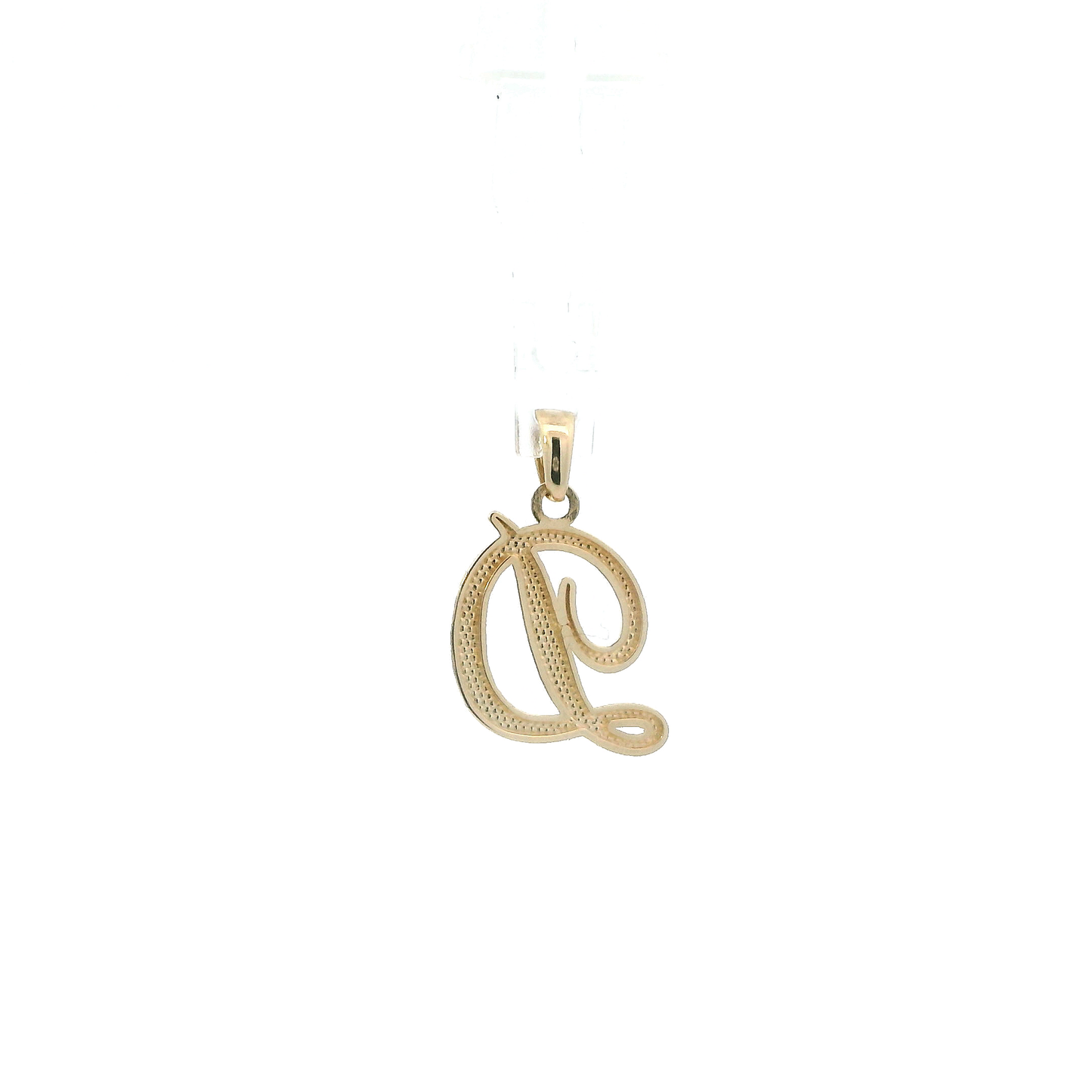 14K Yellow Gold Letter "D" Pendant