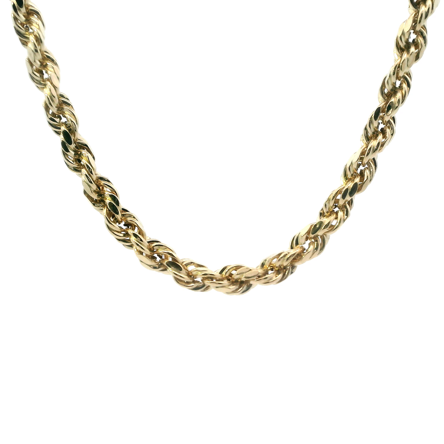 10K Yellow Gold 27" Hollow Rope Chain
