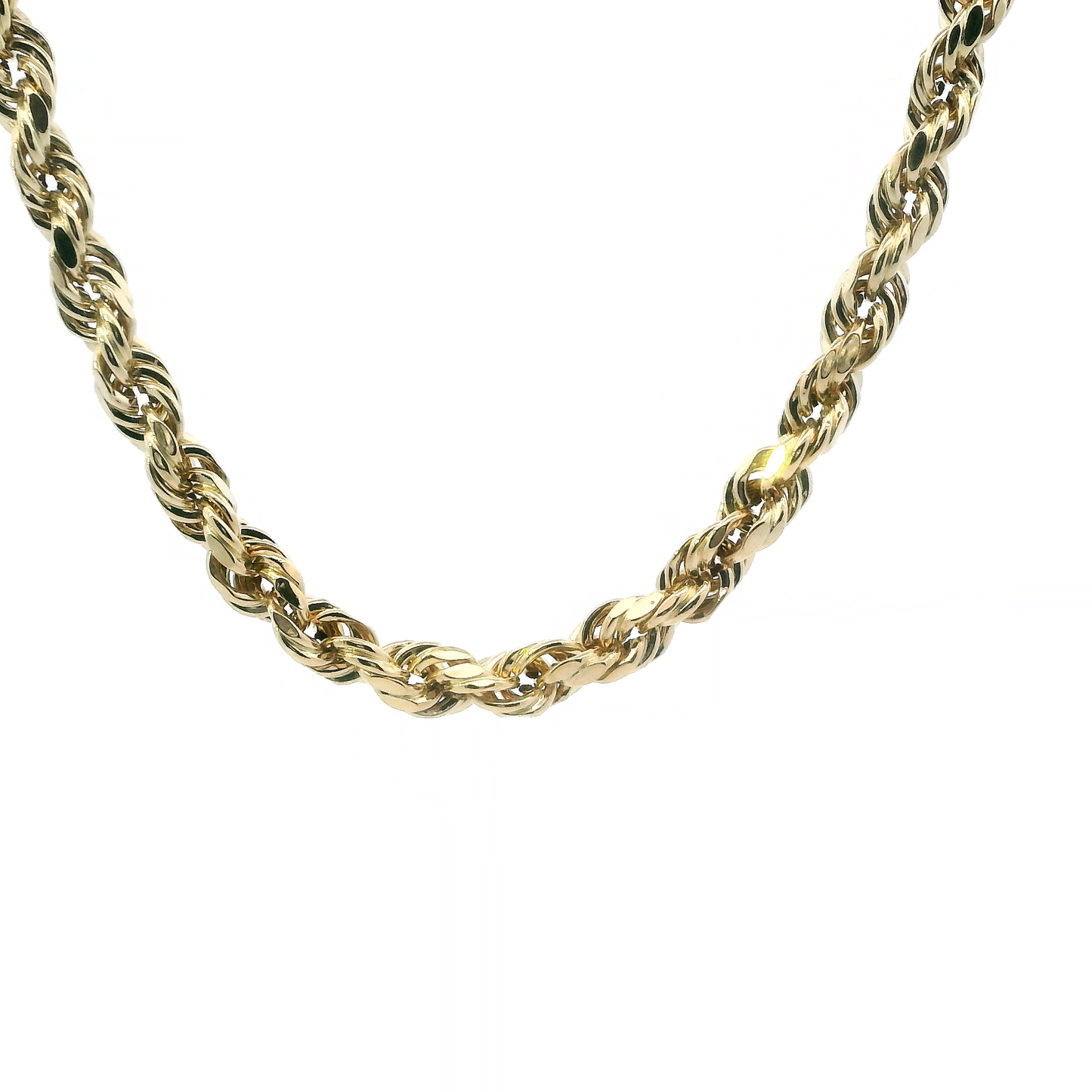 10K Yellow Gold 27" Hollow Rope Chain
