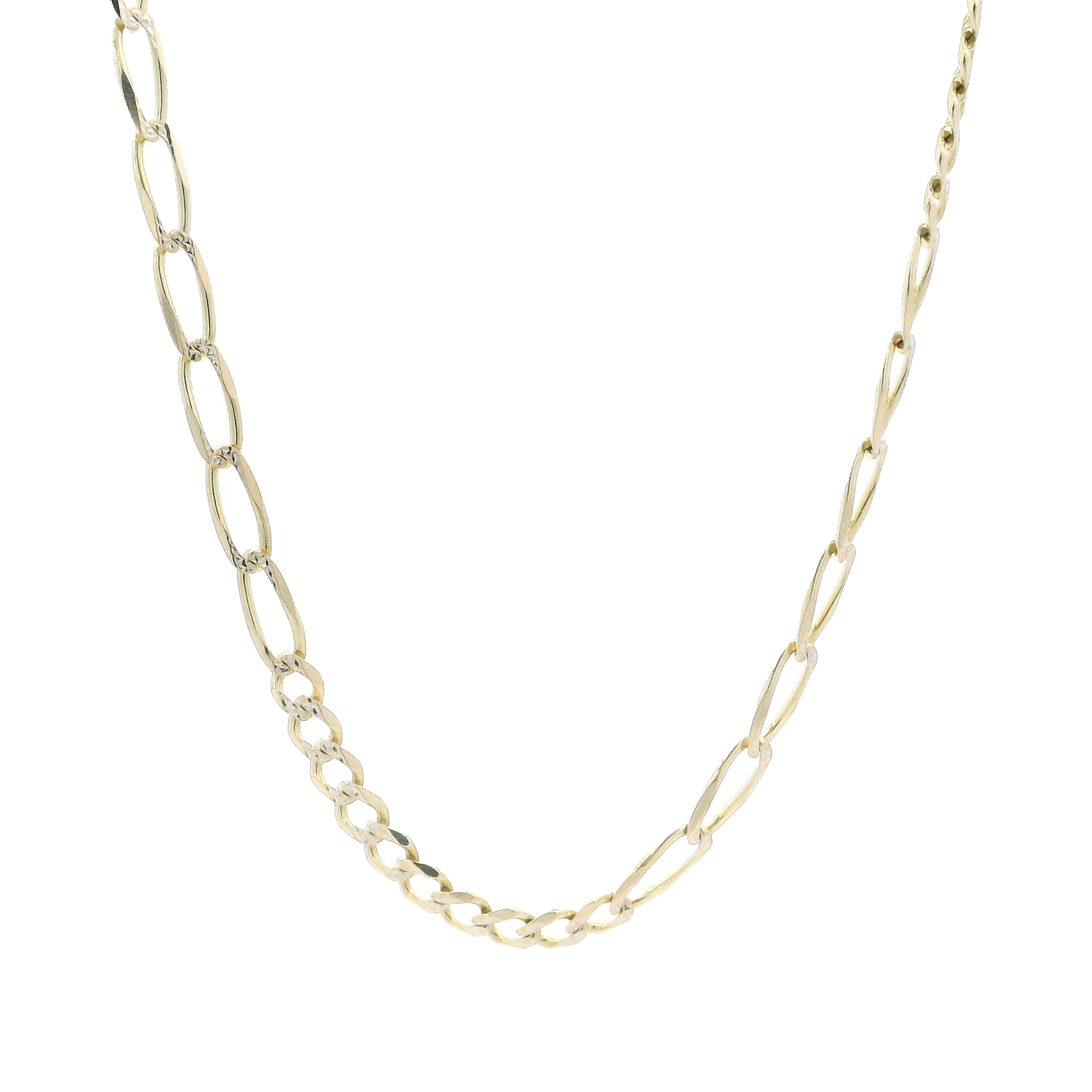 14K Yellow Gold 23" Oval/Round Link Chain