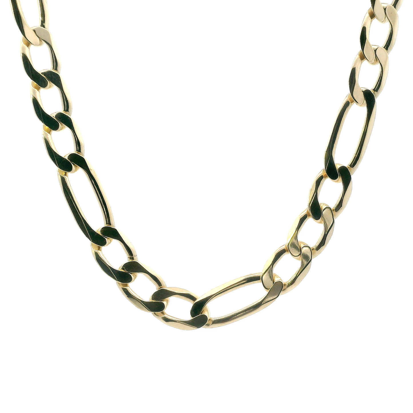 10K Yellow Gold 22" Figaro Chain