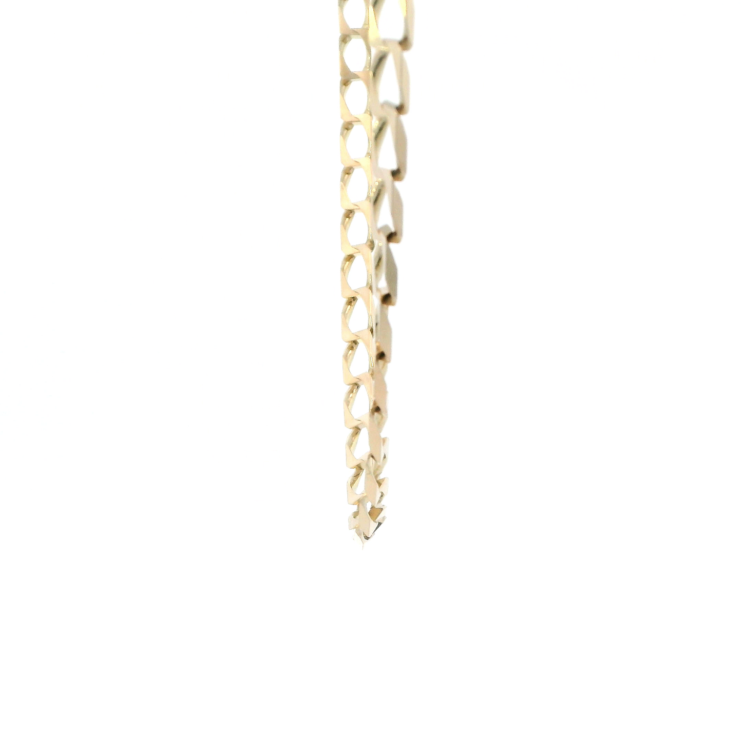 14K Yellow Gold 15.75" Square Curb Chain