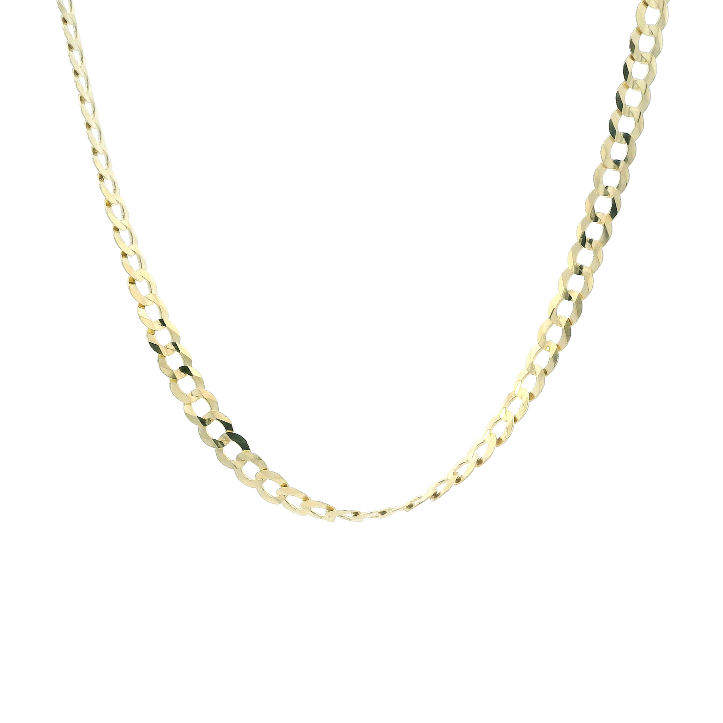 14K Yellow Gold 18" Curb Chain