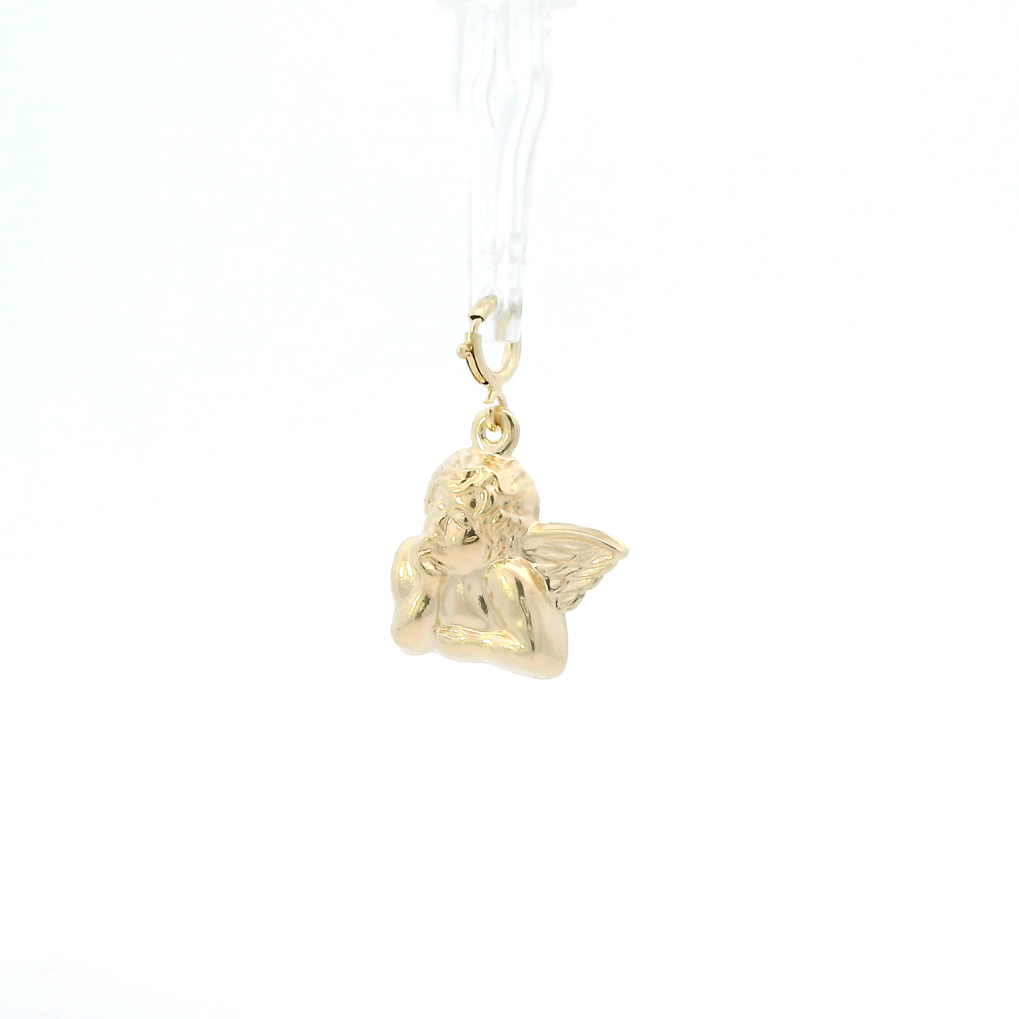 14K Yellow Gold Hollow Angel Charm/Pendant
