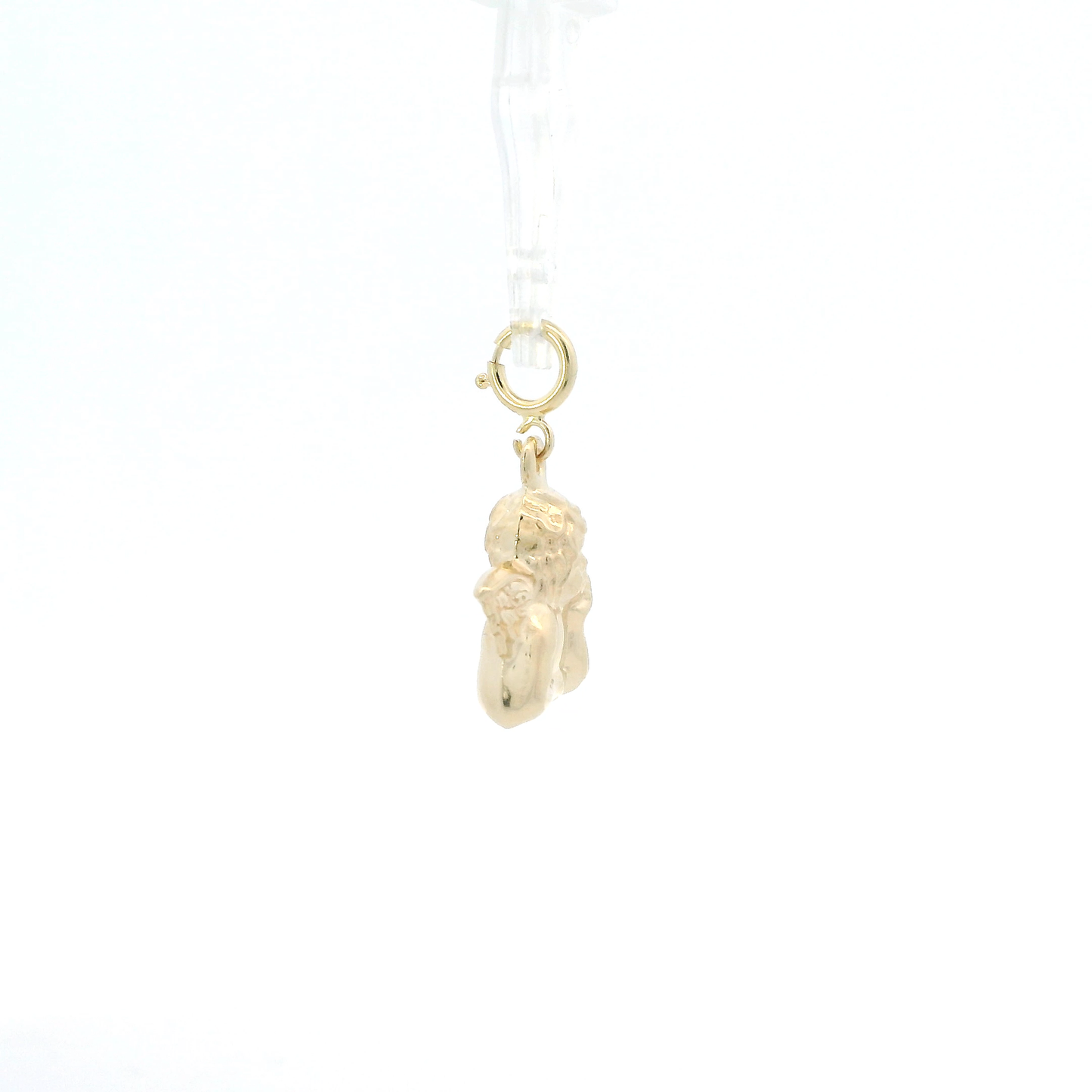 14K Yellow Gold Hollow Angel Charm/Pendant