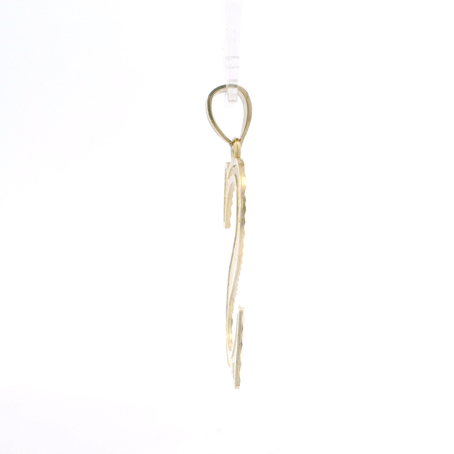 10K Yellow Gold Letter "S" Pendant