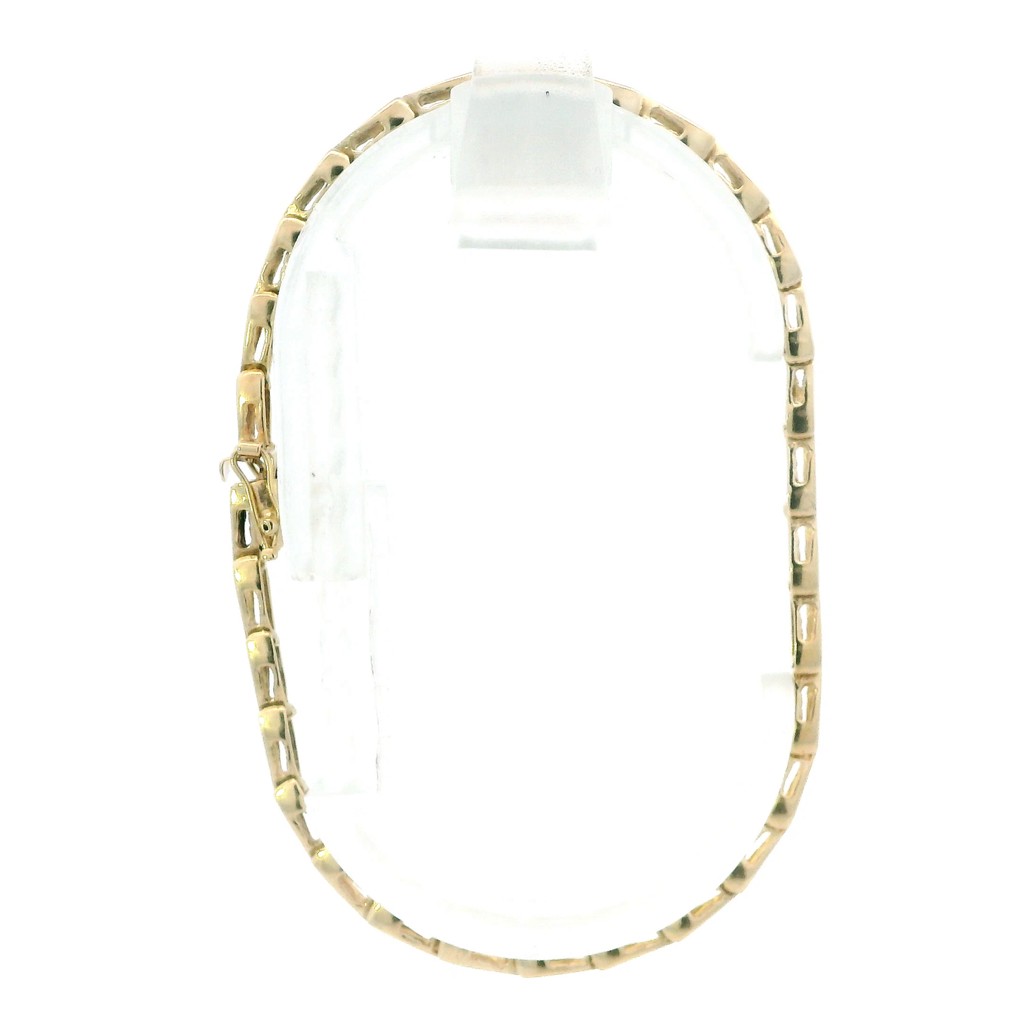 14K Yellow 7.25" Gold V Shape Link Bracelet