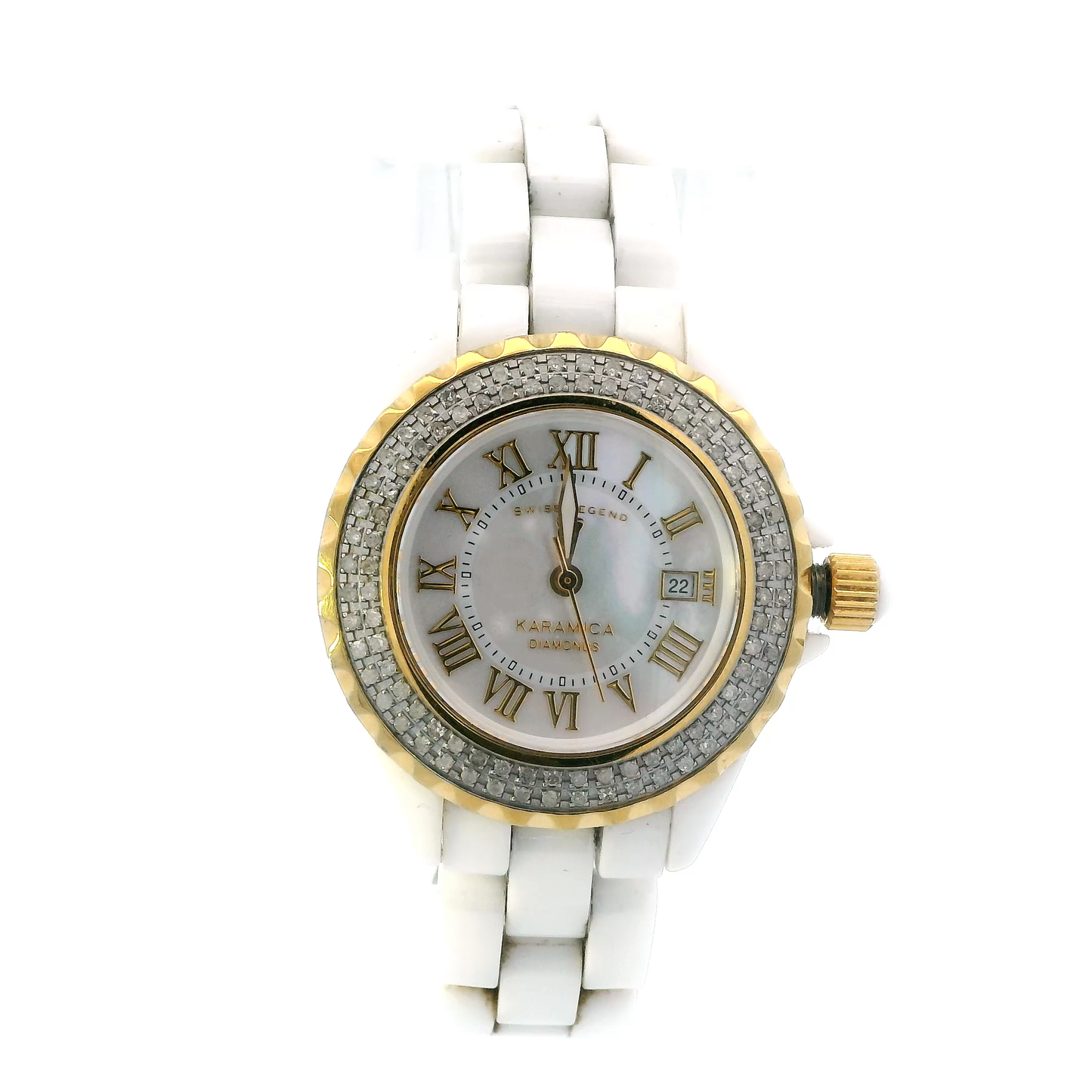 Swiss Legend Karamica White Diamond High Tech Women's Watch