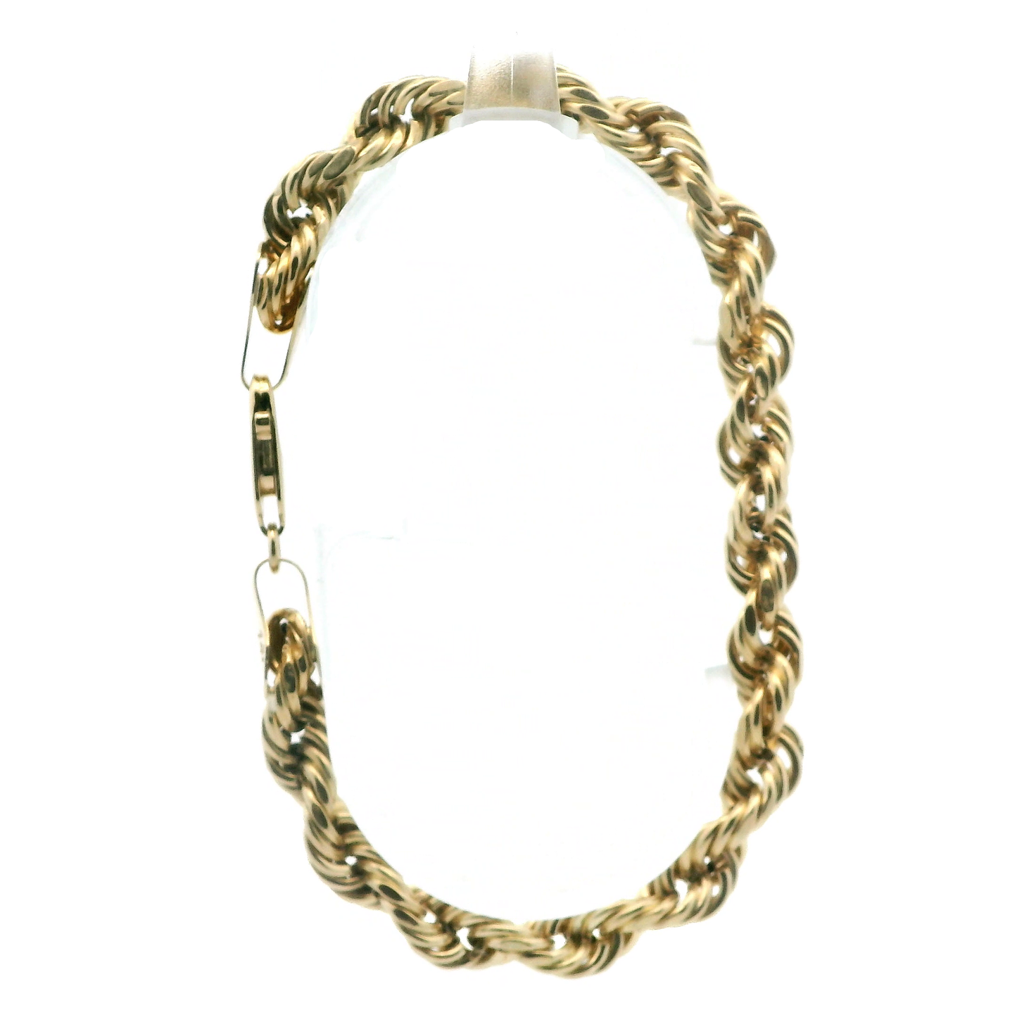 14K Yellow Gold Hollow Rope Bracelet