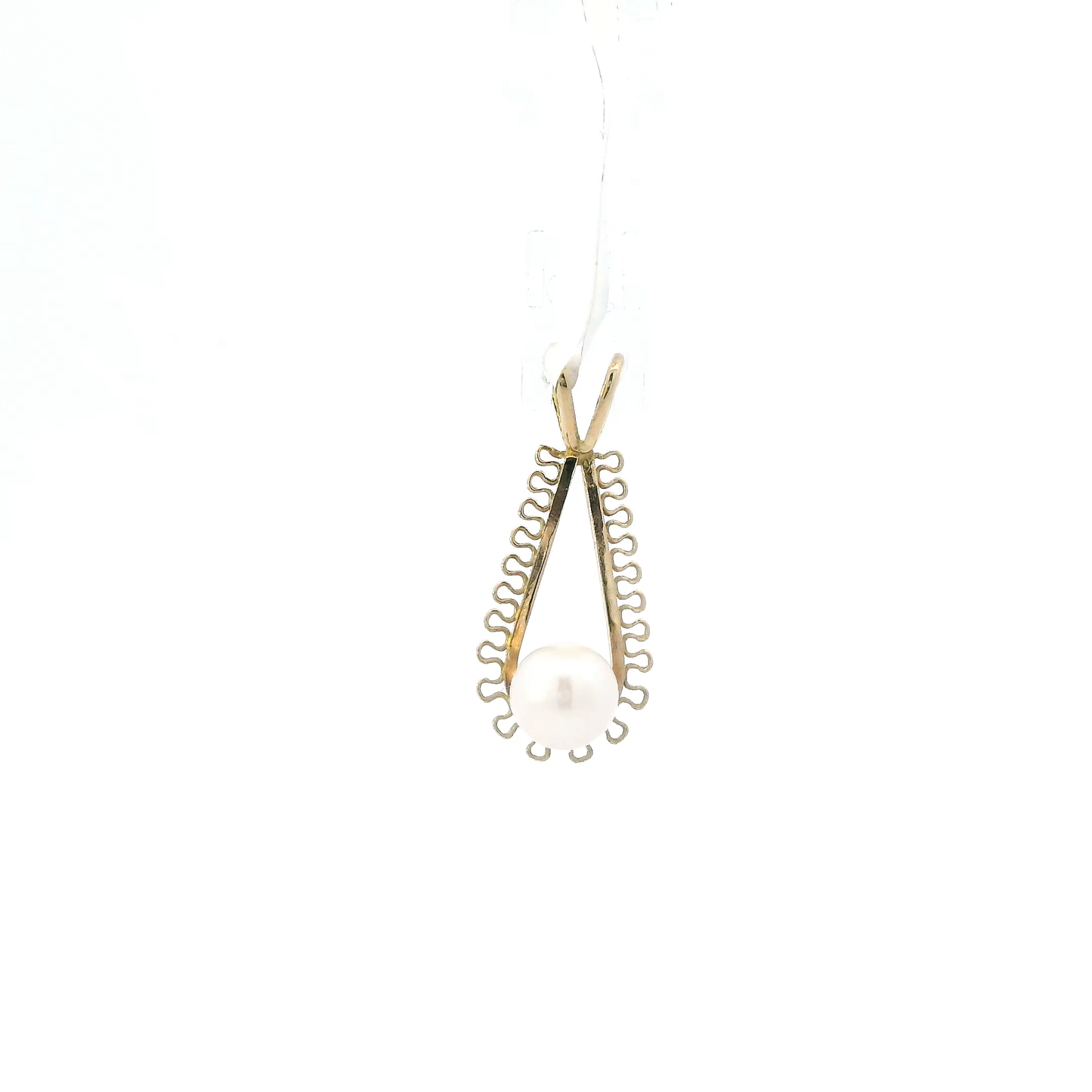 14K Yellow Gold Pearl Pendant