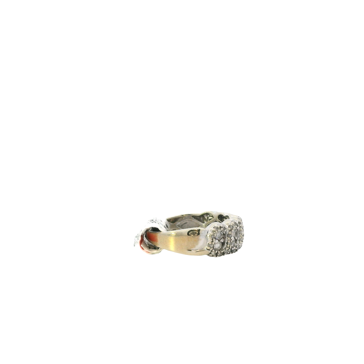 14K White Gold Diamond Women's Ring -0.51ct