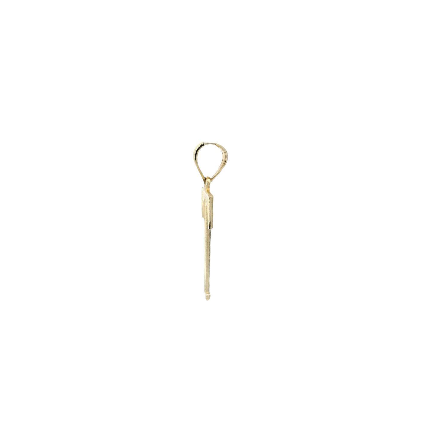 10K Yellow Gold Letter "T" Pendant