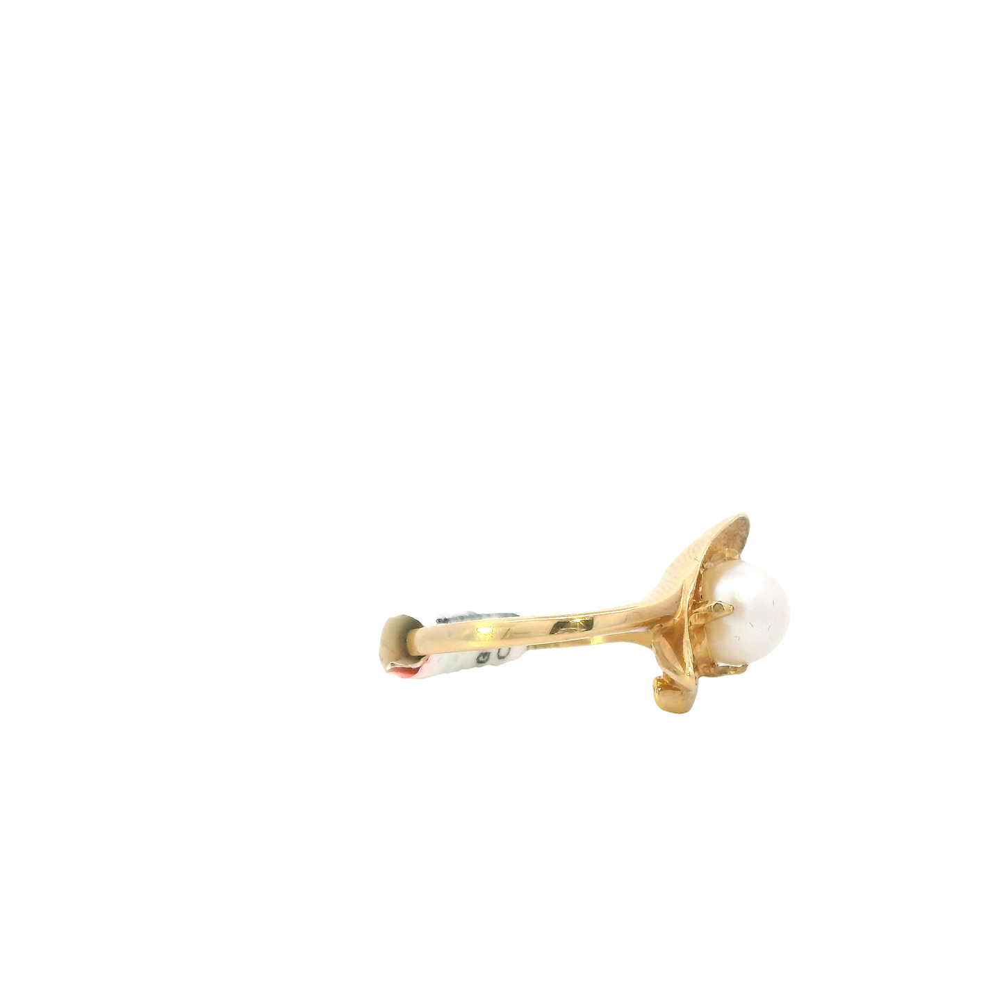 14K Yellow Gold Akoya Pearl Women's Ring