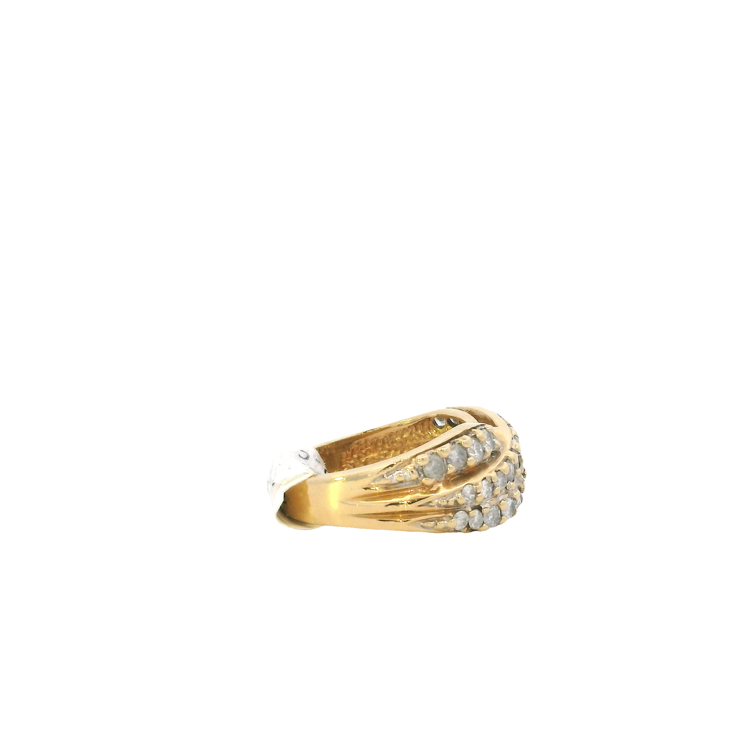 14K Yellow Gold Diamond Women's Ring -1.00ct