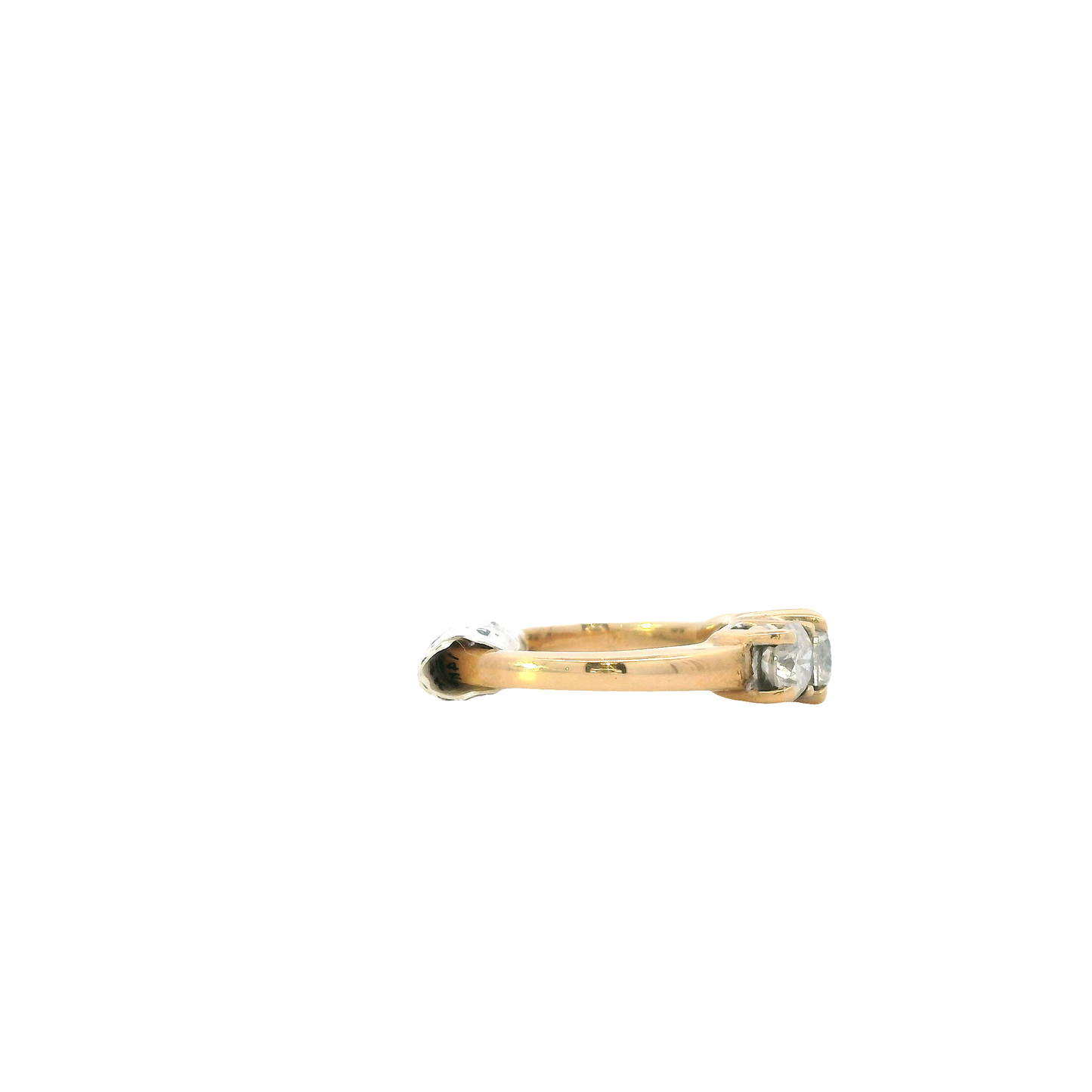 14K Yellow Gold Diamond Women's Ring -1.39ct