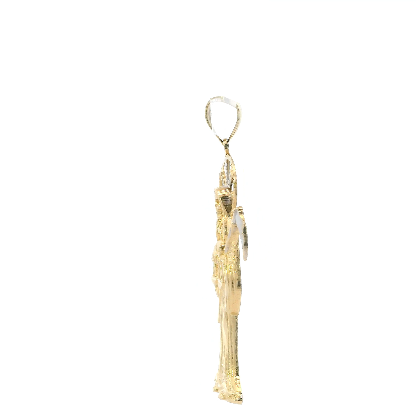 14K Yellow & White Gold Grim Reaper Pendant