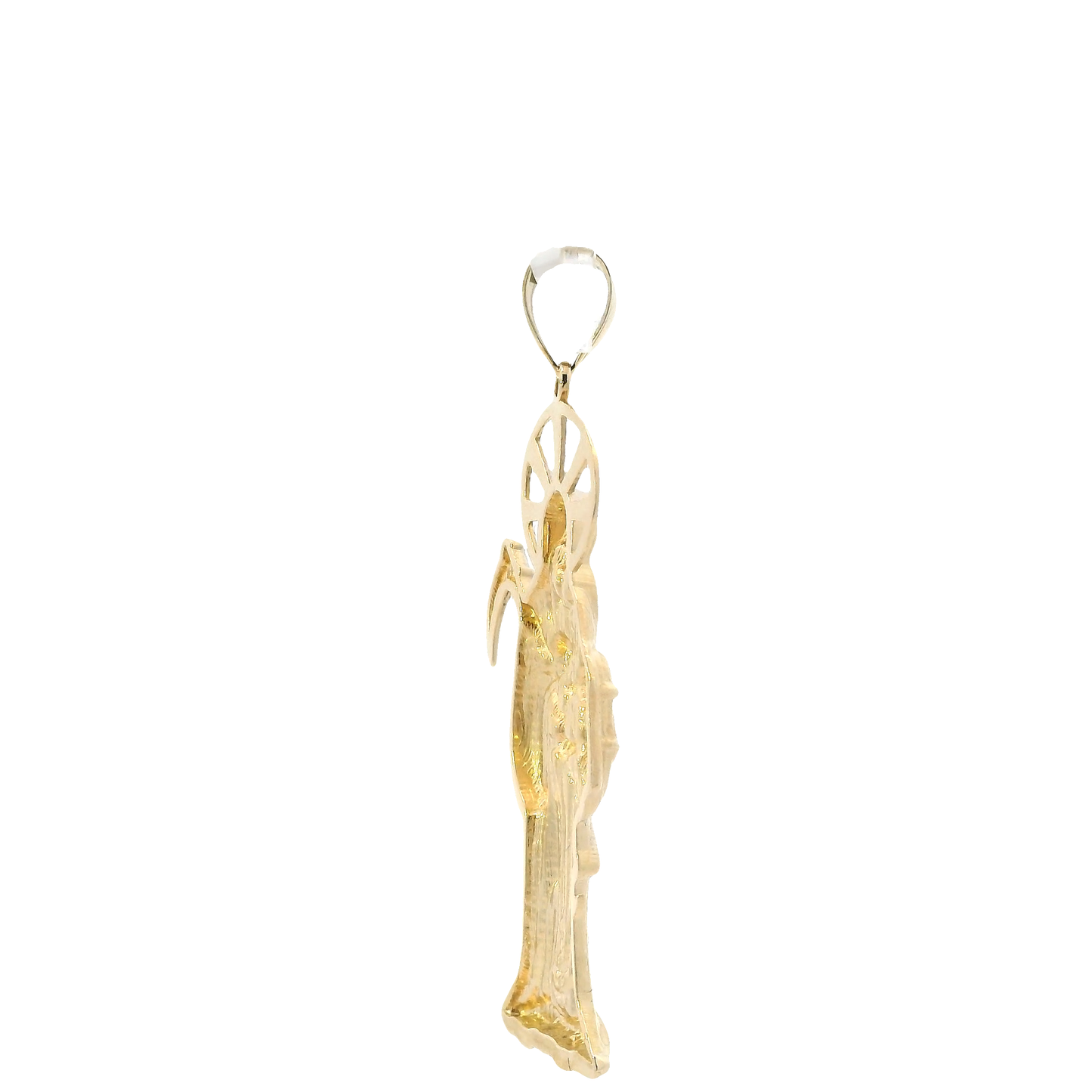 14K Yellow & White Gold Grim Reaper Pendant