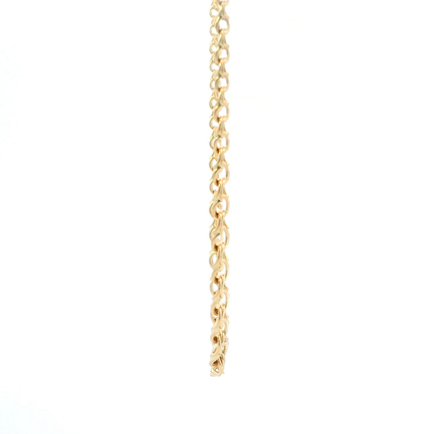 18K Yellow Gold 16.5" Desending Double Link Chain