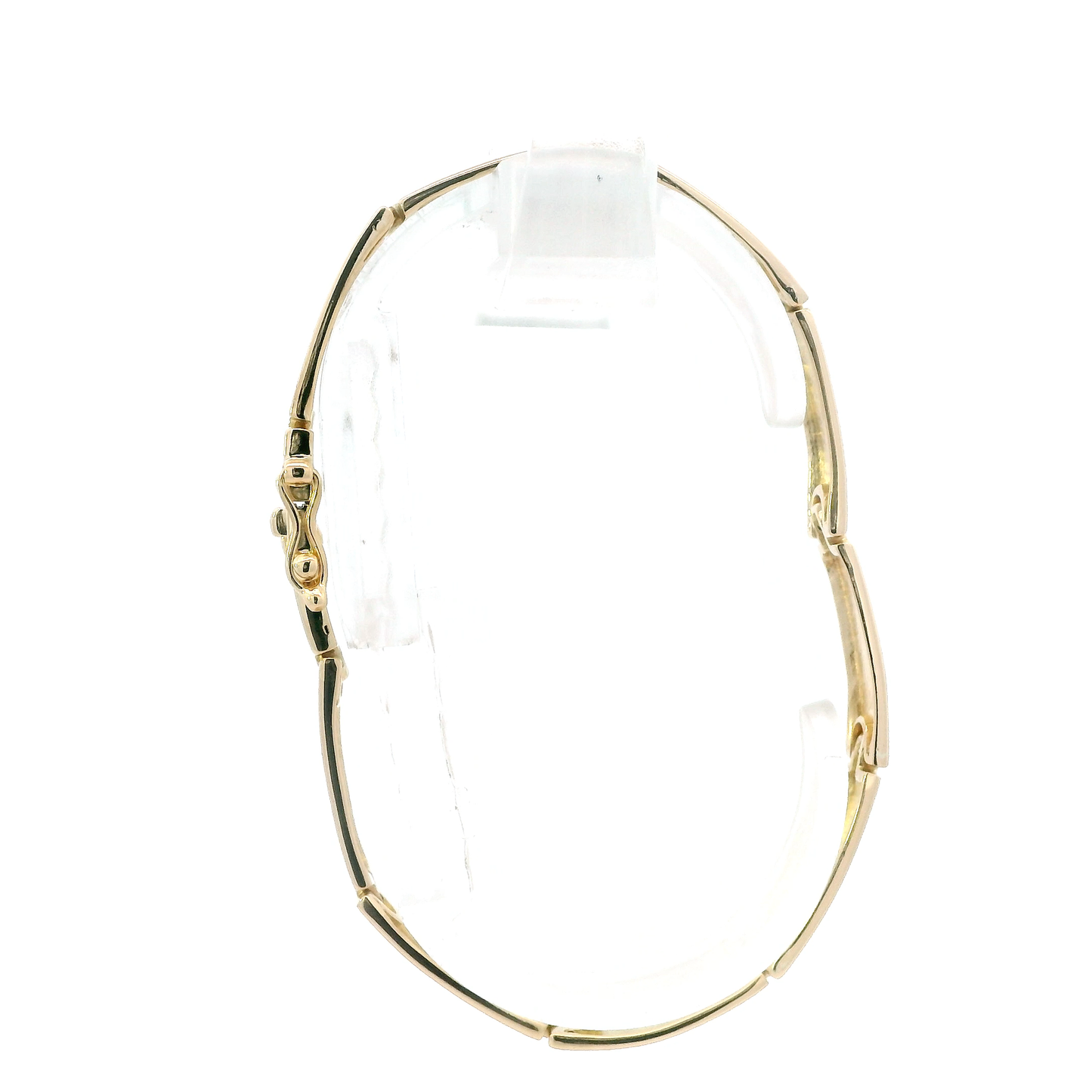 14K Yellow Gold 7.25" Bar Linked Bracelet