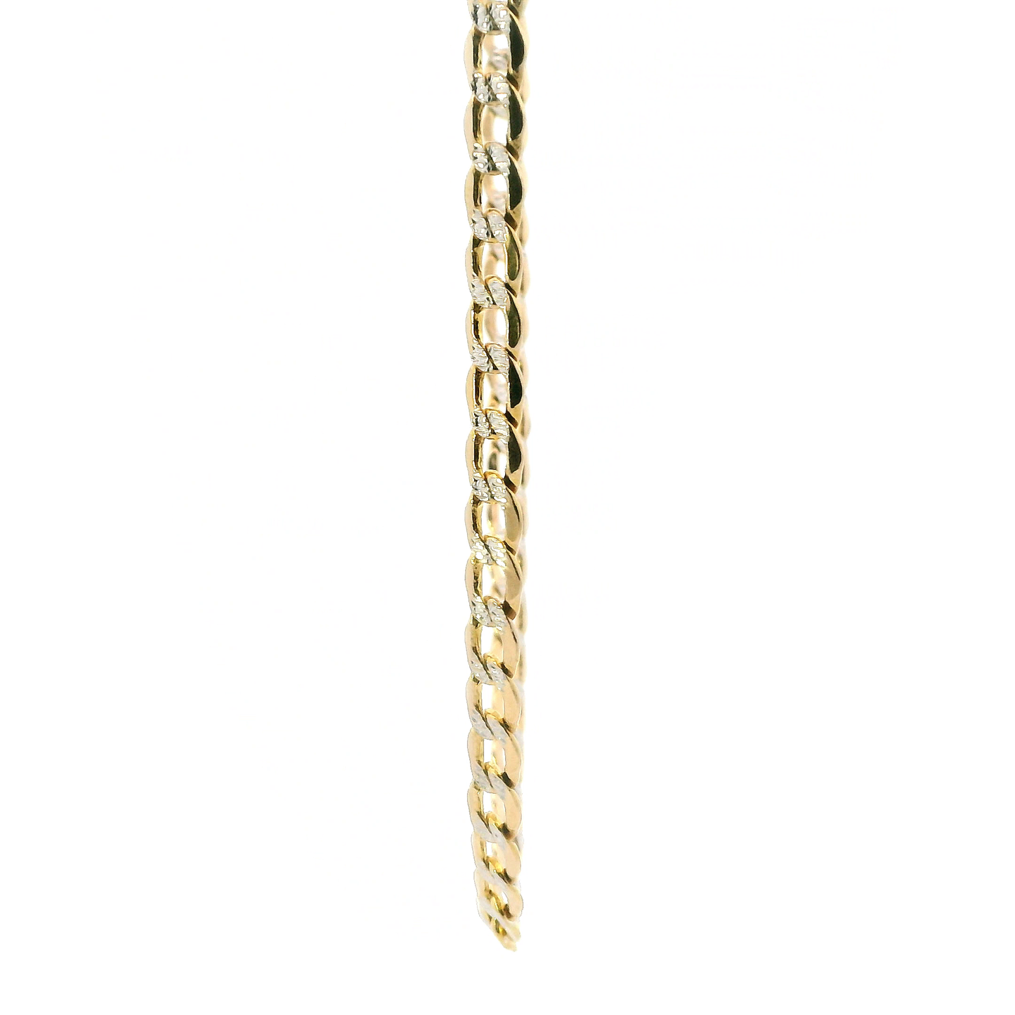14K Yellow Gold 24" Hollow DC Curb Chain