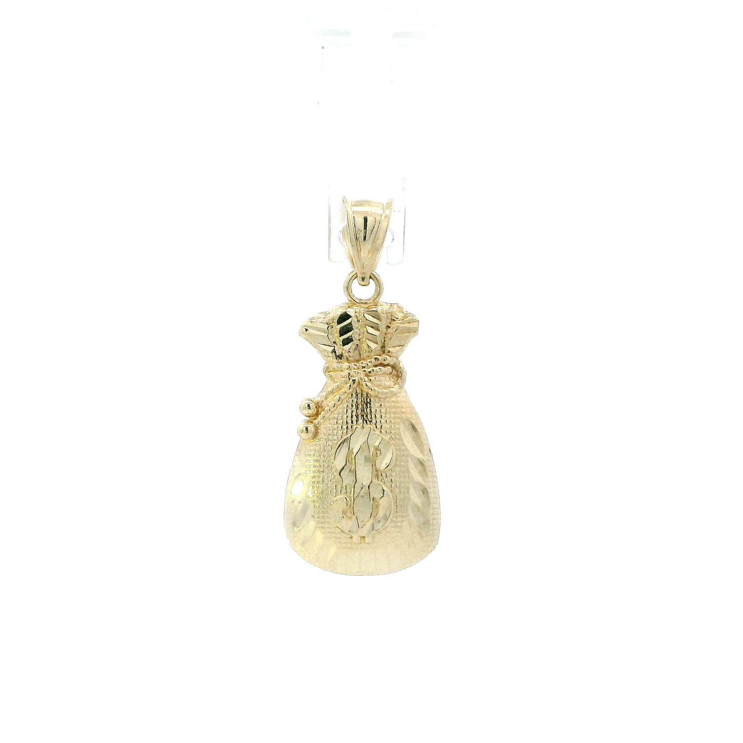 10K Yellow Gold Money Bag Pendant