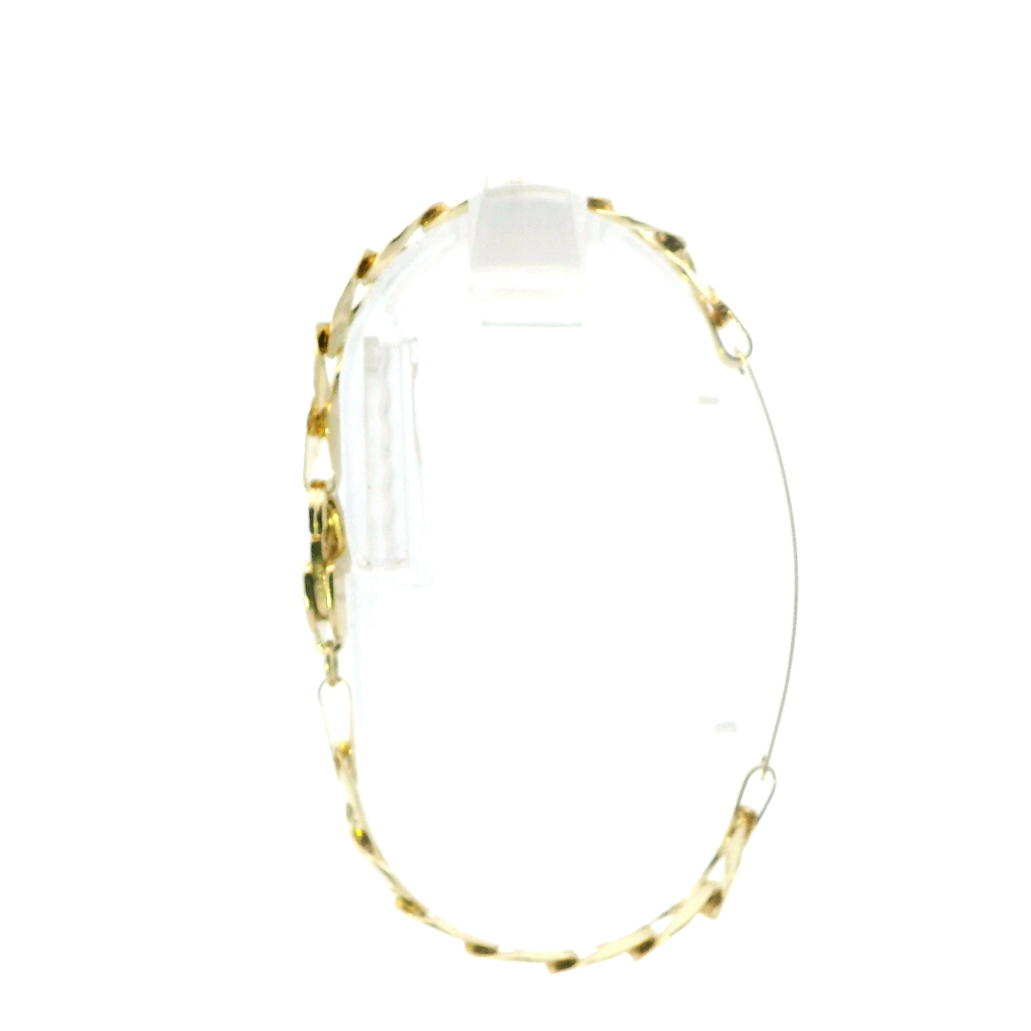 14K Yellow Gold Curb ID Bracelet
