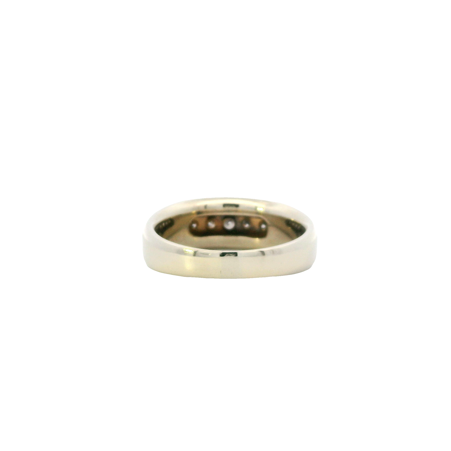 14K Yellow & White Gold Men's Diamond Ring - 0.54ct