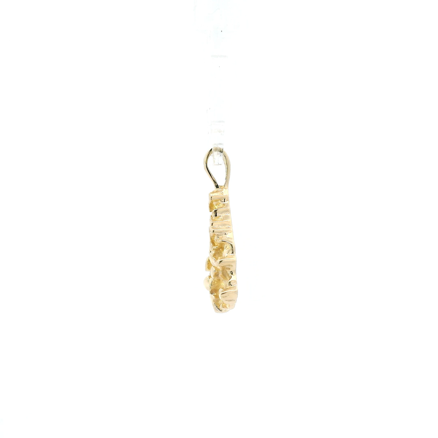 14K Yellow Gold Nugget Pendant