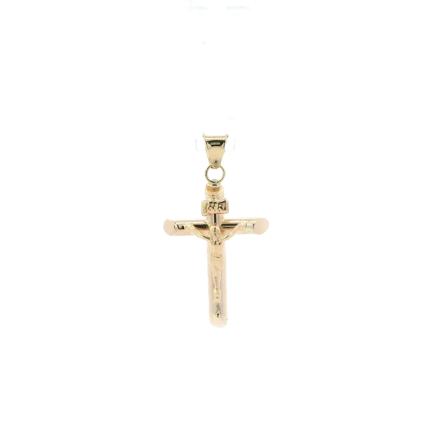14K Yellow Gold Crucifix Pendant