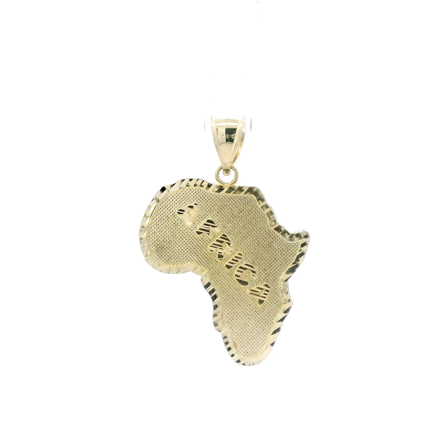 10K Yellow Gold "Africa" Pendant